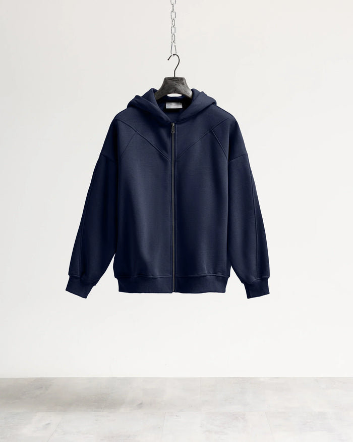 Felpa cappuccio zip Eternal - Blu
