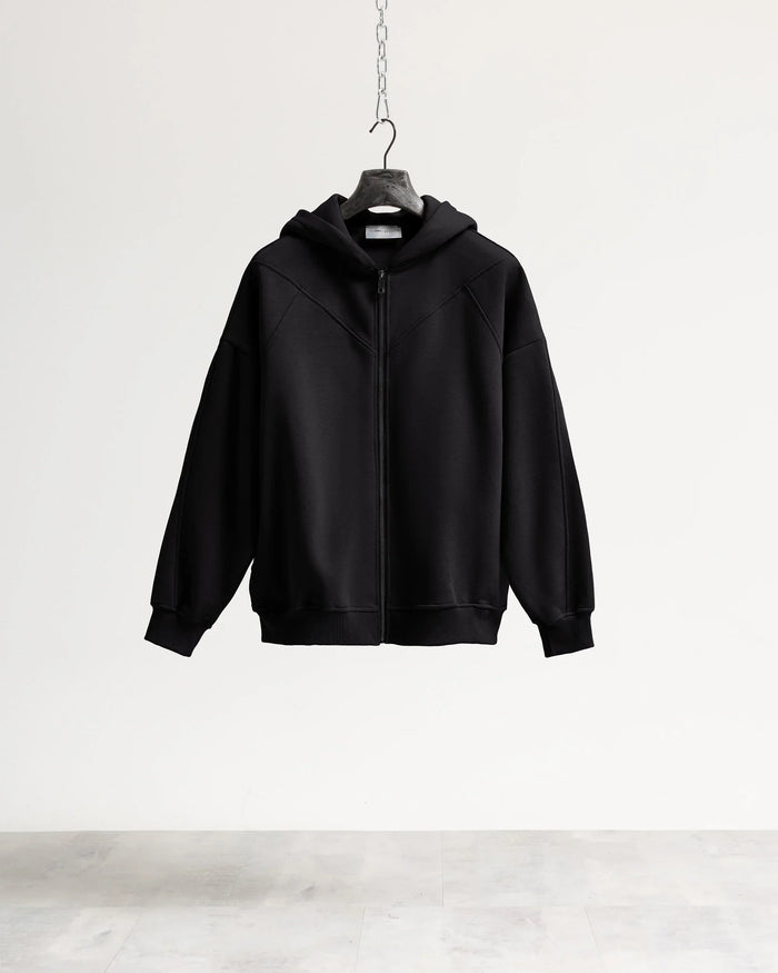 Felpa cappuccio zip Eternal - Nero