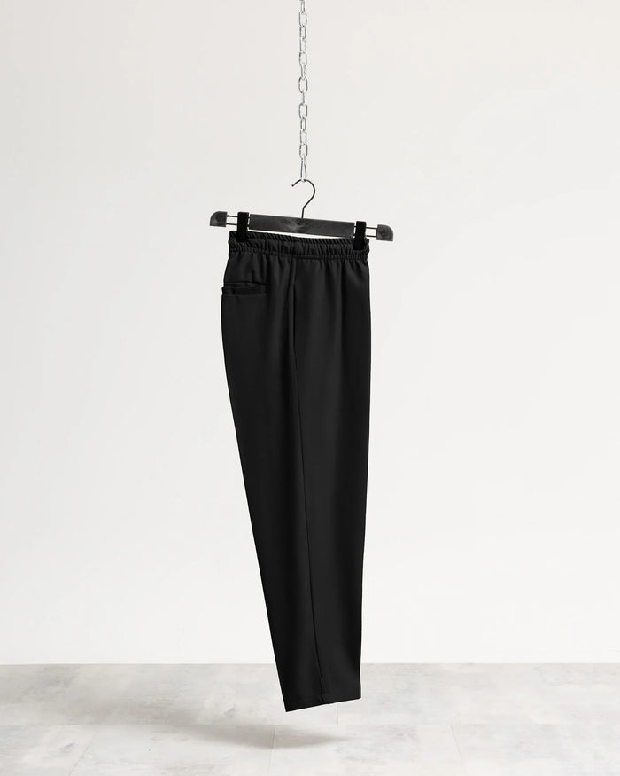 Pantalaccio regular tessuto classico - Nero