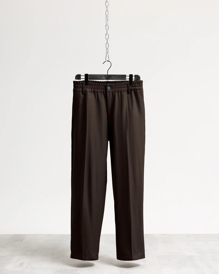Pantalone fondo ampio tessuto classico Eternal Atelier - Moro