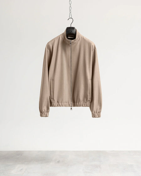 Giacca con zip mezzo collo tessuto classico