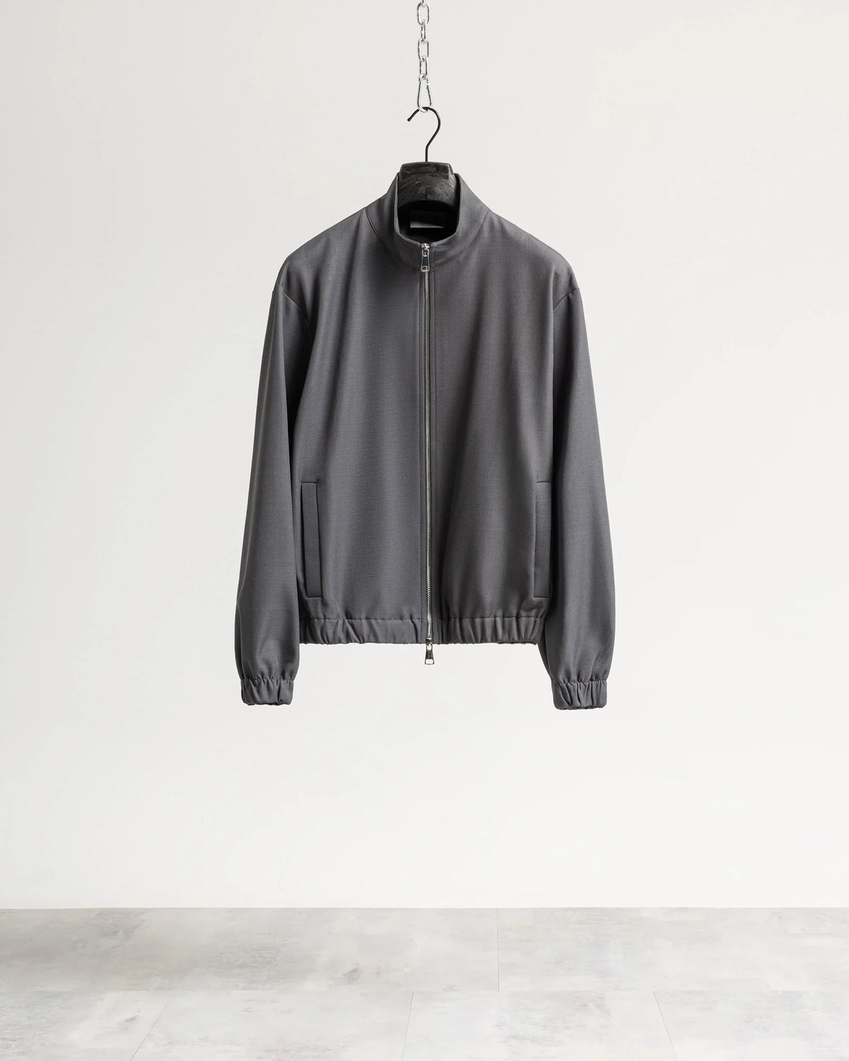 Giacca con zip mezzo collo tessuto classico Eternal Atelier