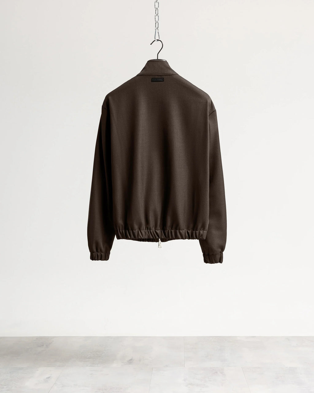 Giacca con zip mezzo collo tessuto classico Eternal Atelier