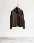 Giacca con zip collo camicia tessuto classico Eternal Atelier