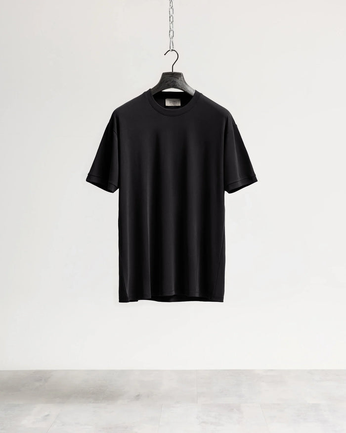 T-shirt costina manica corta Eternal Atelier - Nero