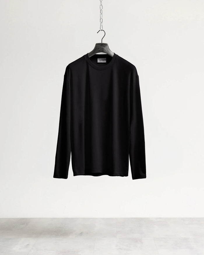 T-shirt costina manica lunga Eternal Atelier - Nero