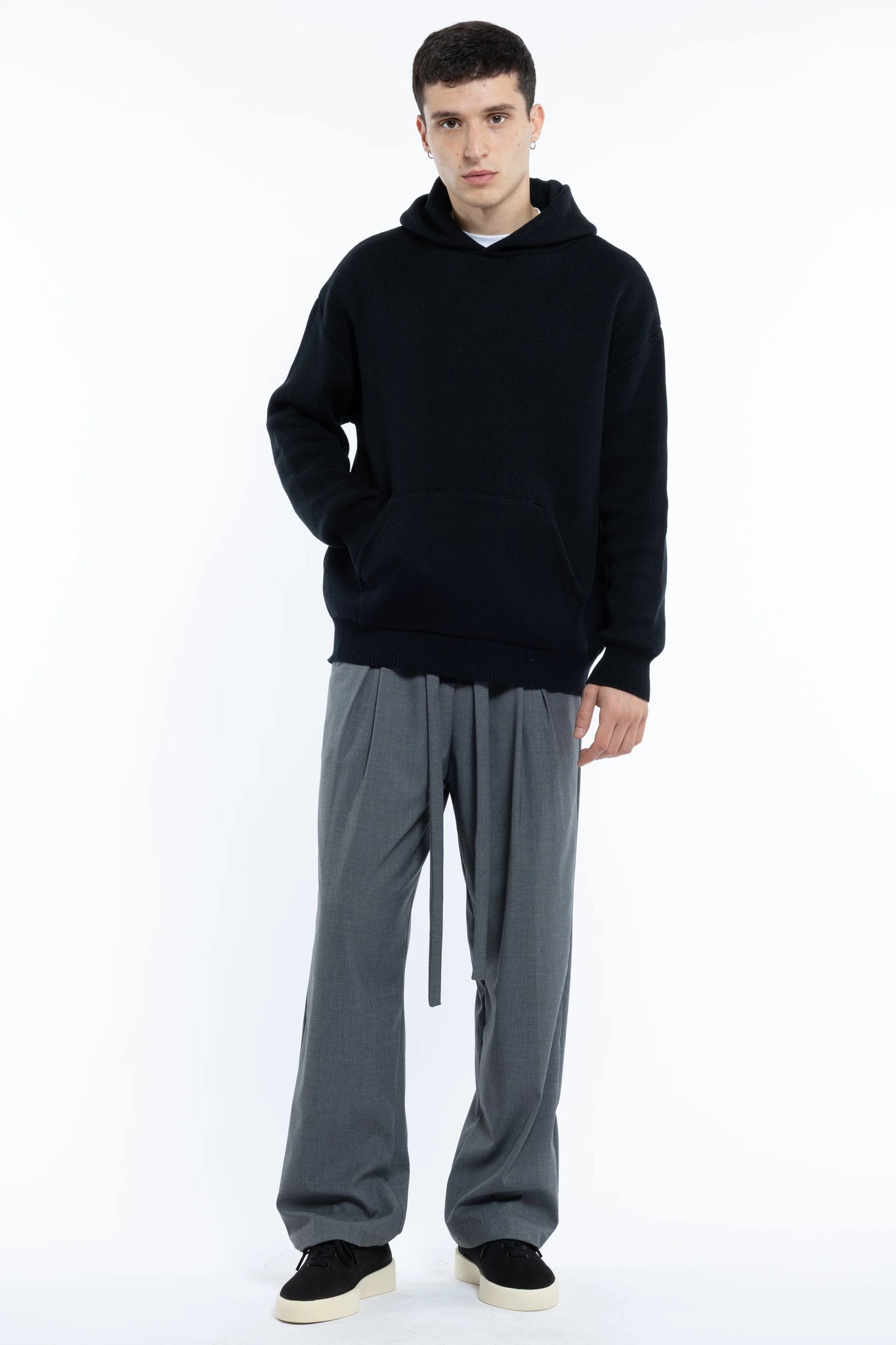 Maglione con cappuccio oversize Eternal Atelier