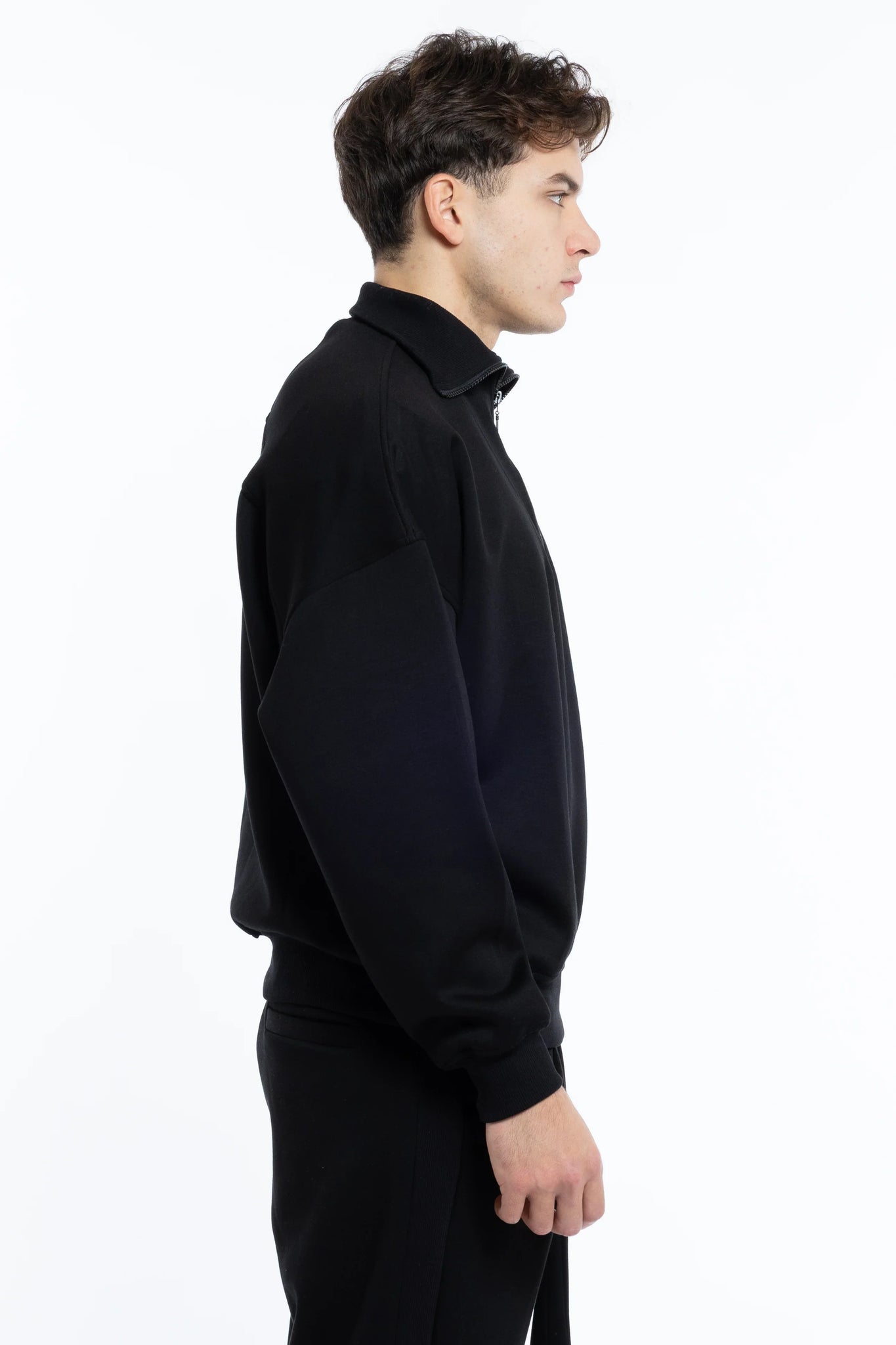 Felpa Scuba con collo costina oversize Eternal Atelier