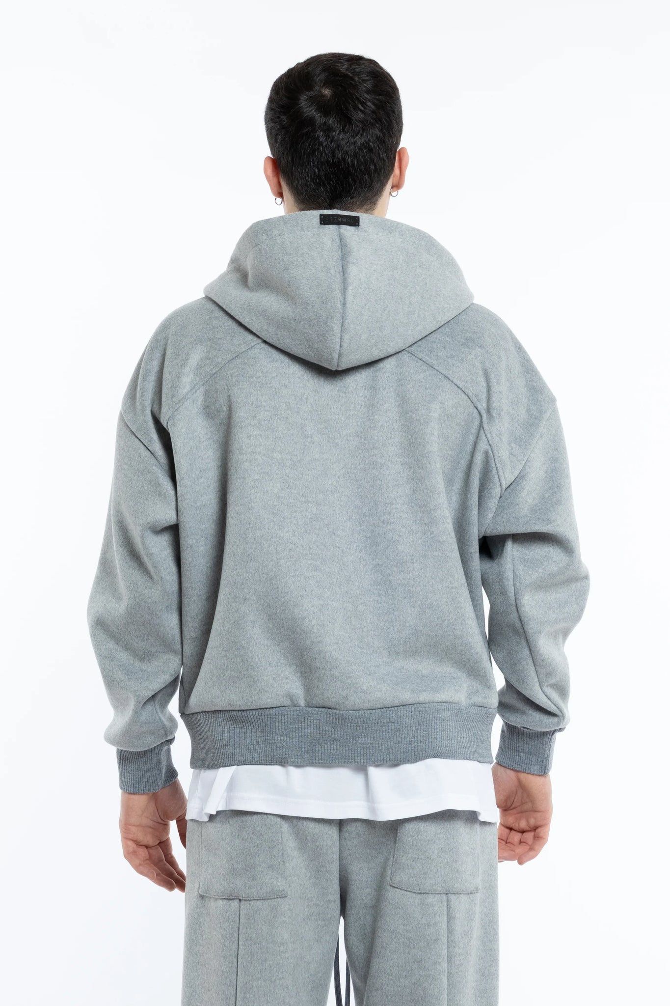 Felpa in lana con zip oversize Eternal Atelier