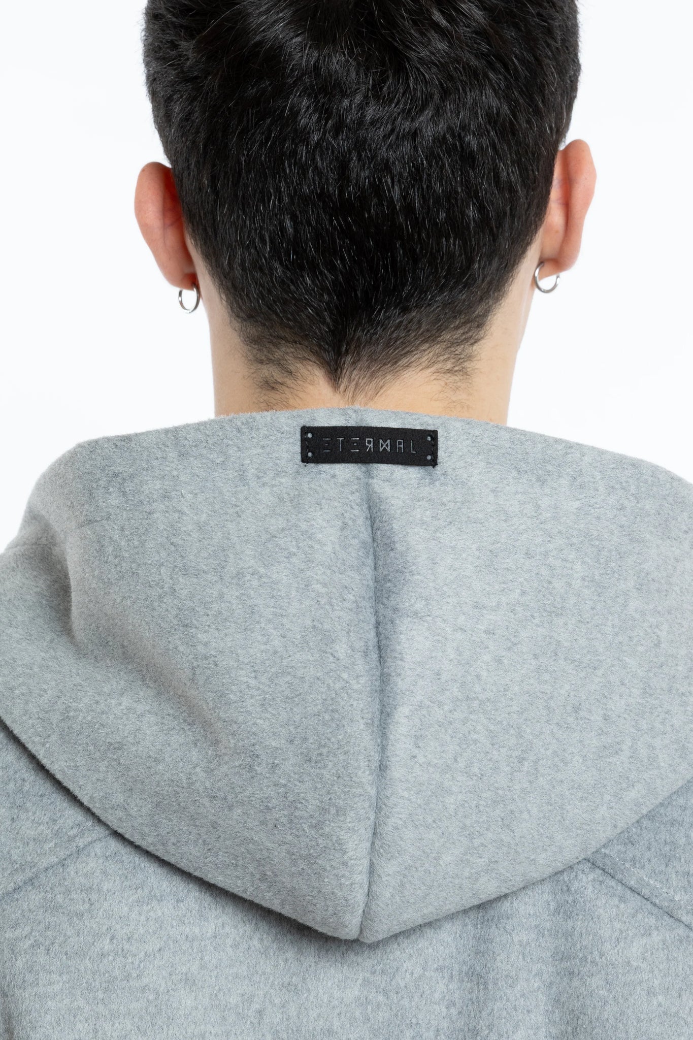 Felpa in lana con zip oversize Eternal Atelier