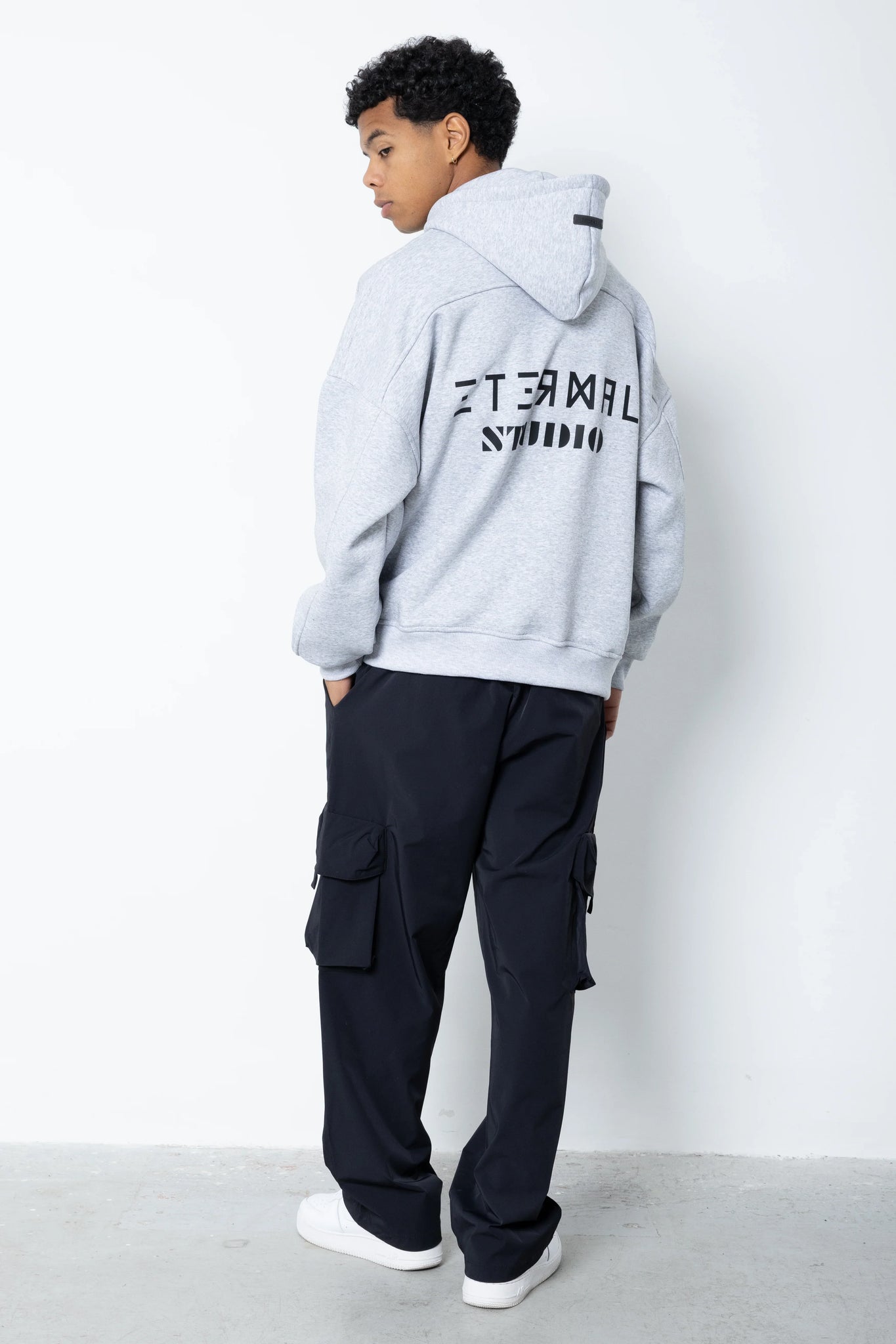 Felpa con cappuccio logo brick Eternal Studio