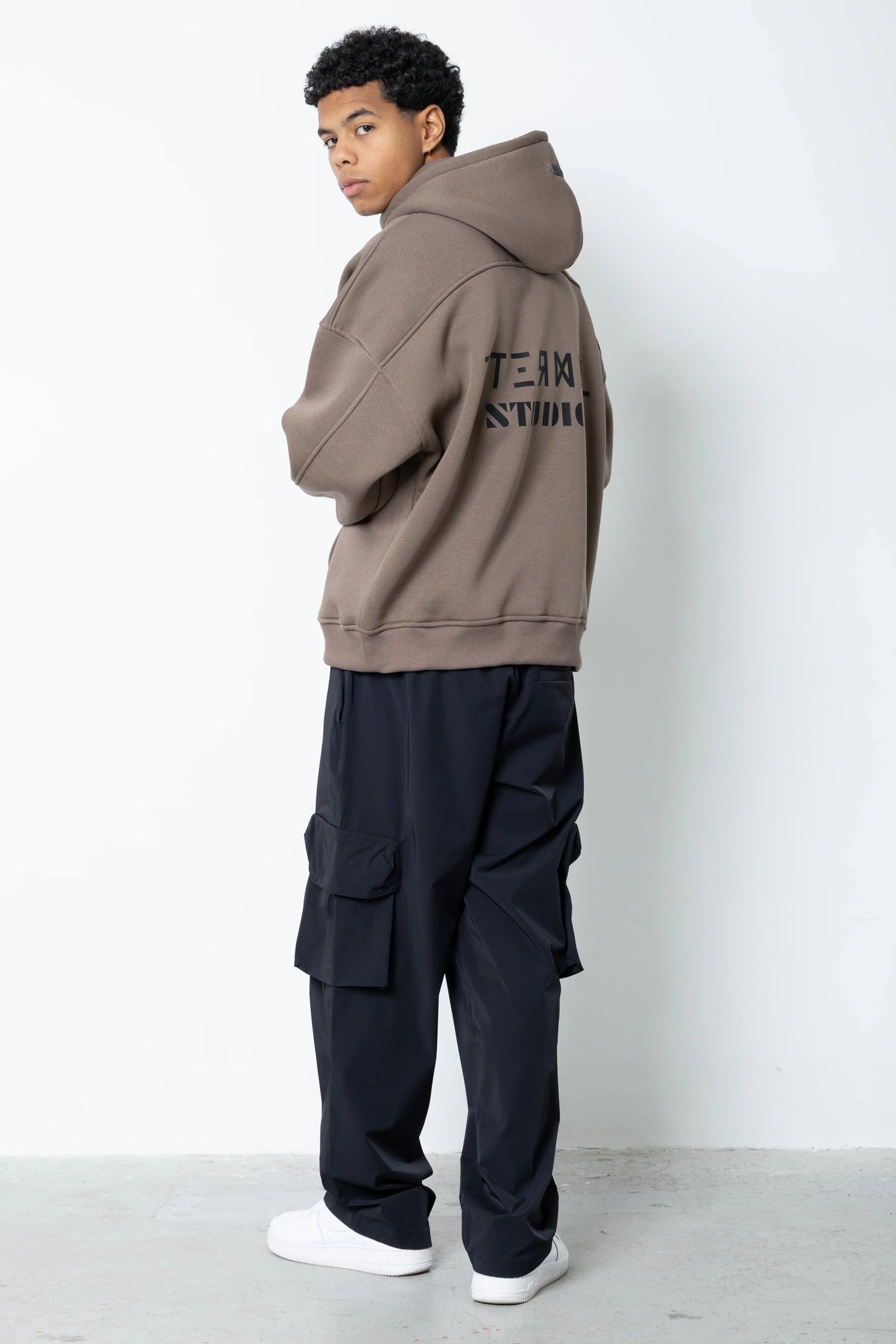 Felpa con cappuccio logo brick Eternal Studio