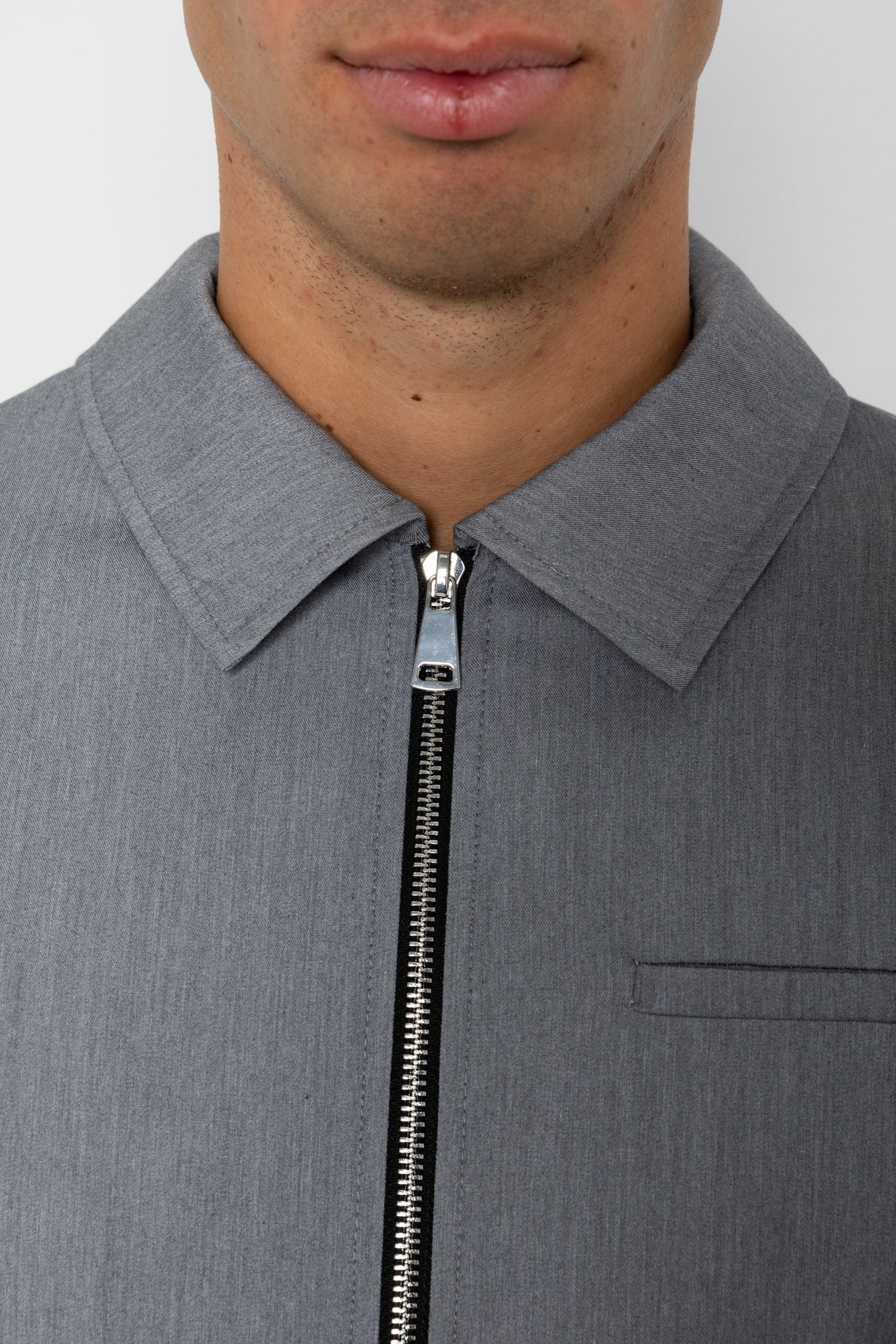 Giacca con collo camicia