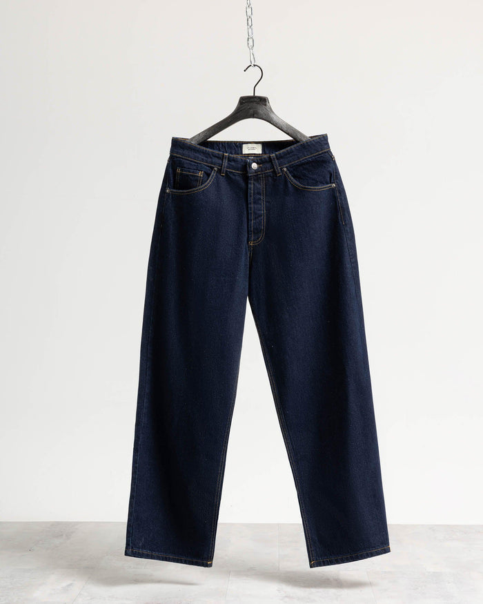 Jeans baggy blu resinato Eternal - Blu