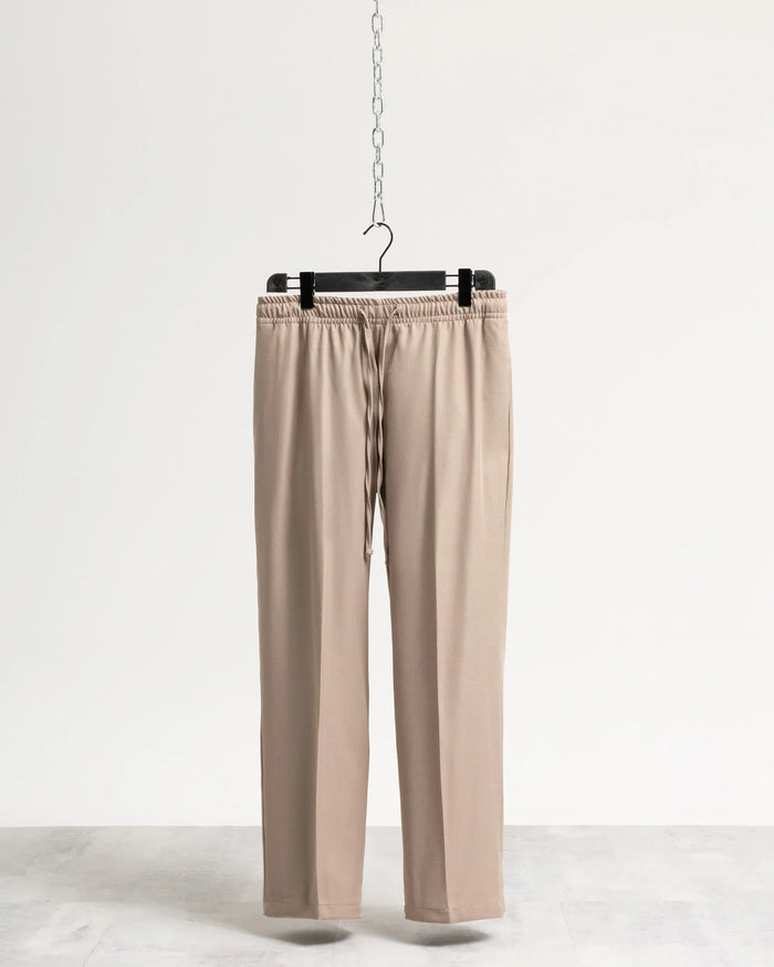 Pantalaccio fondo ampio tessuto classico - Beige