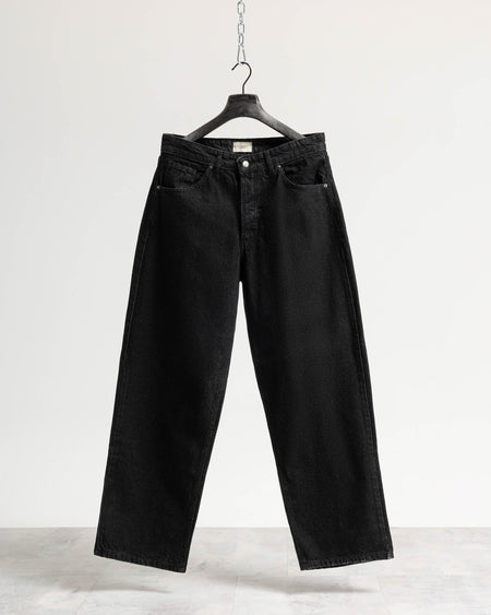 Jeans baggy nero resinato - Nero