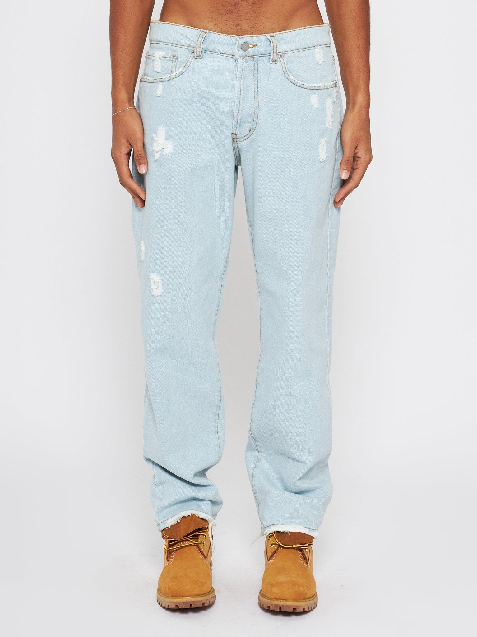 Jeans baggy fit light indigo