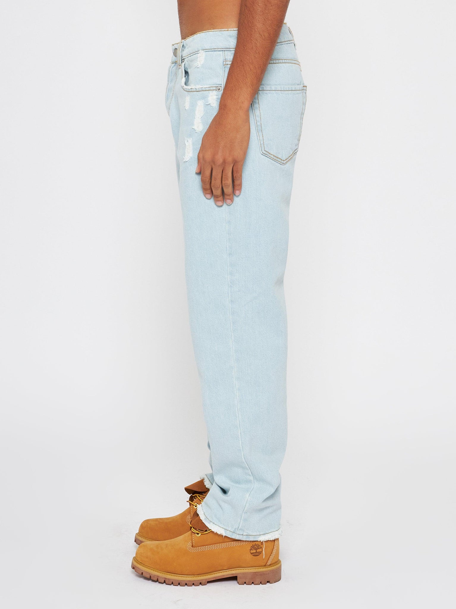 Jeans baggy fit light indigo