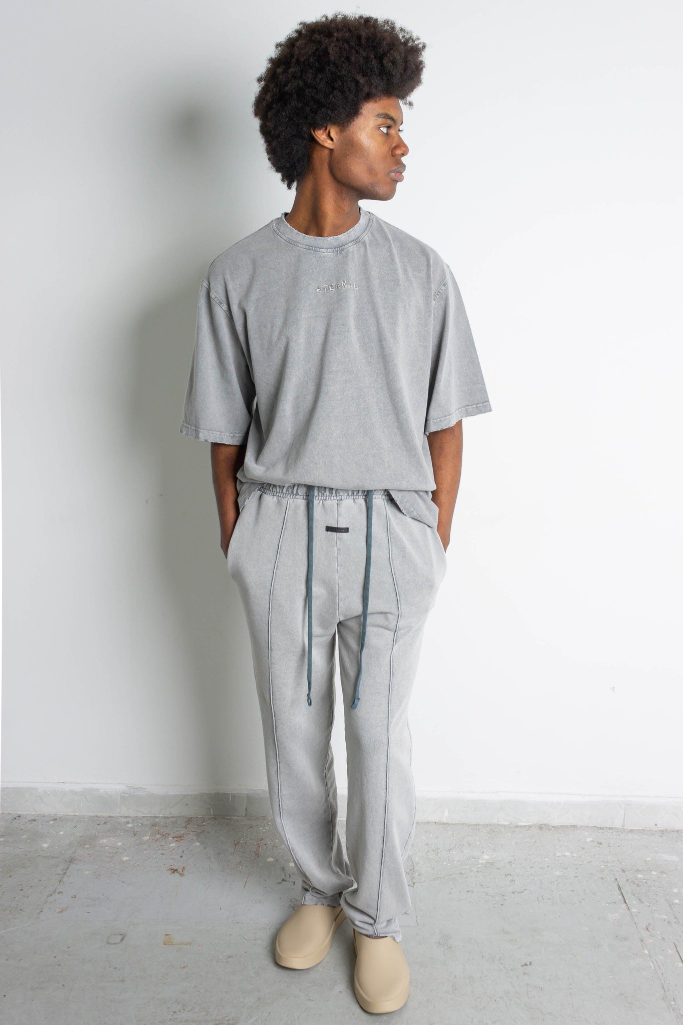 Pantalone jogger washed Eternal - FRANKIE HO