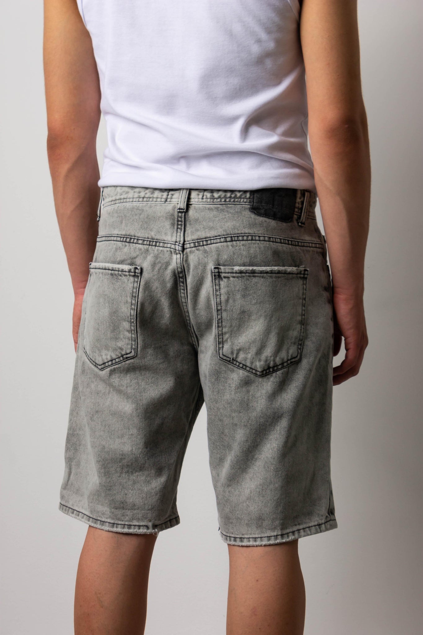 Short jeans denim grey - FRANKIE HO