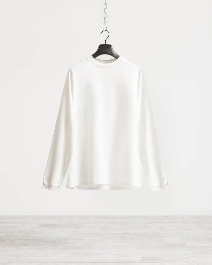 T-shirt longsleeve con polsino oversize Eternal - Panna
