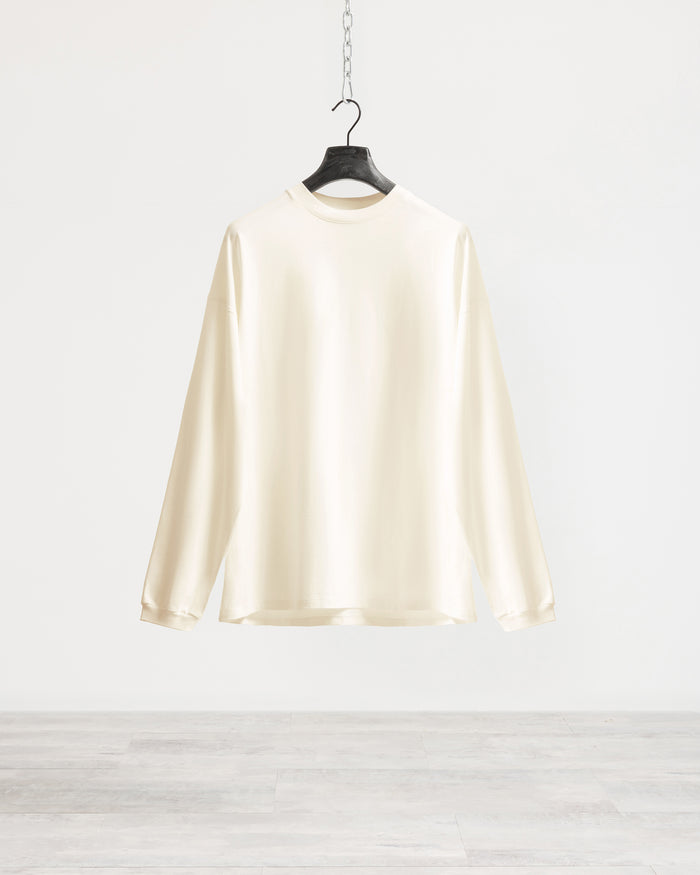 T-shirt longsleeve con polsino oversize Eternal - Ice