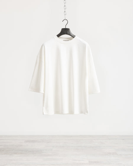 T-shirt manica corta cropped - Panna