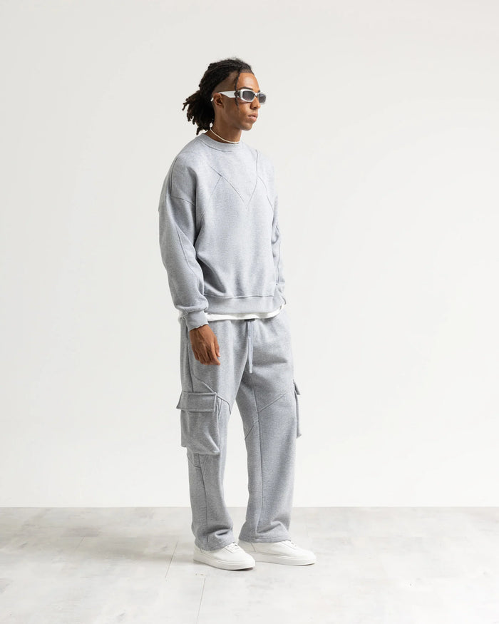 Felpa girocollo - Grigio