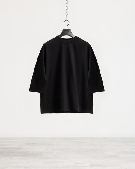 T-shirt manica corta cropped - Nero