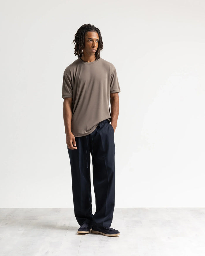 Pantalaccio fondo ampio tessuto classico - Blu