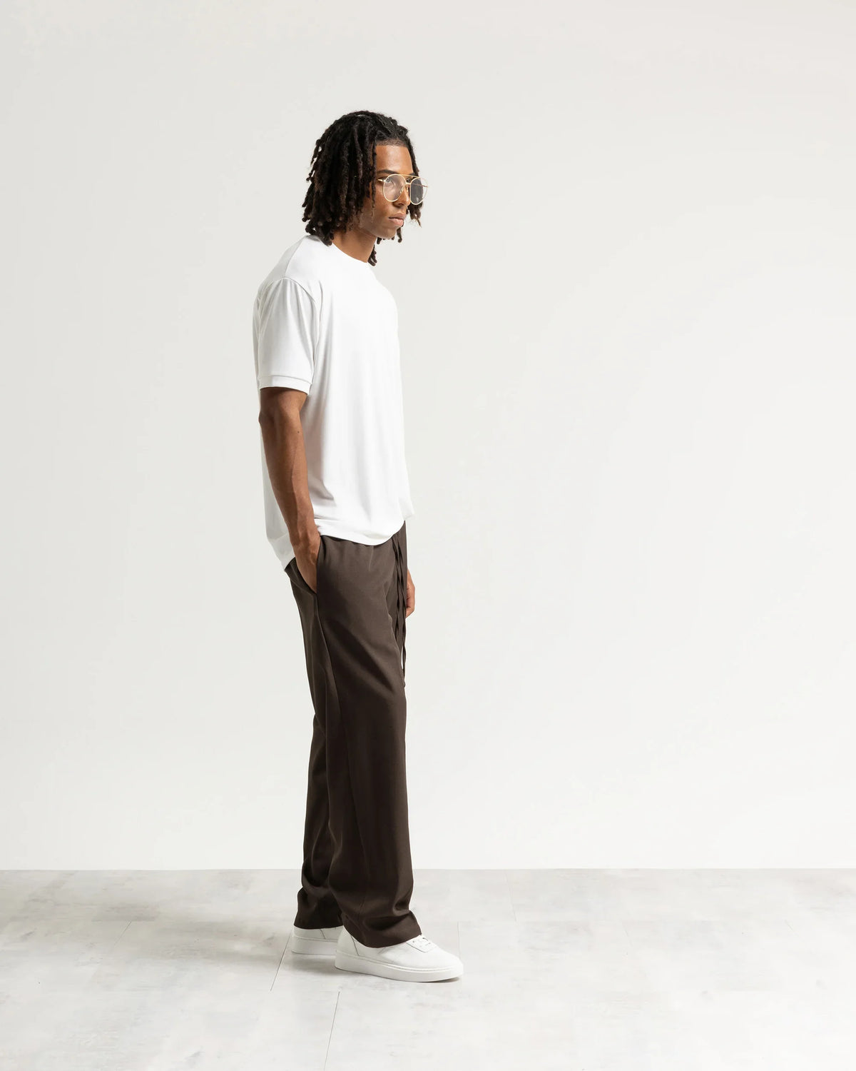 Pantalaccio fondo ampio tessuto classico