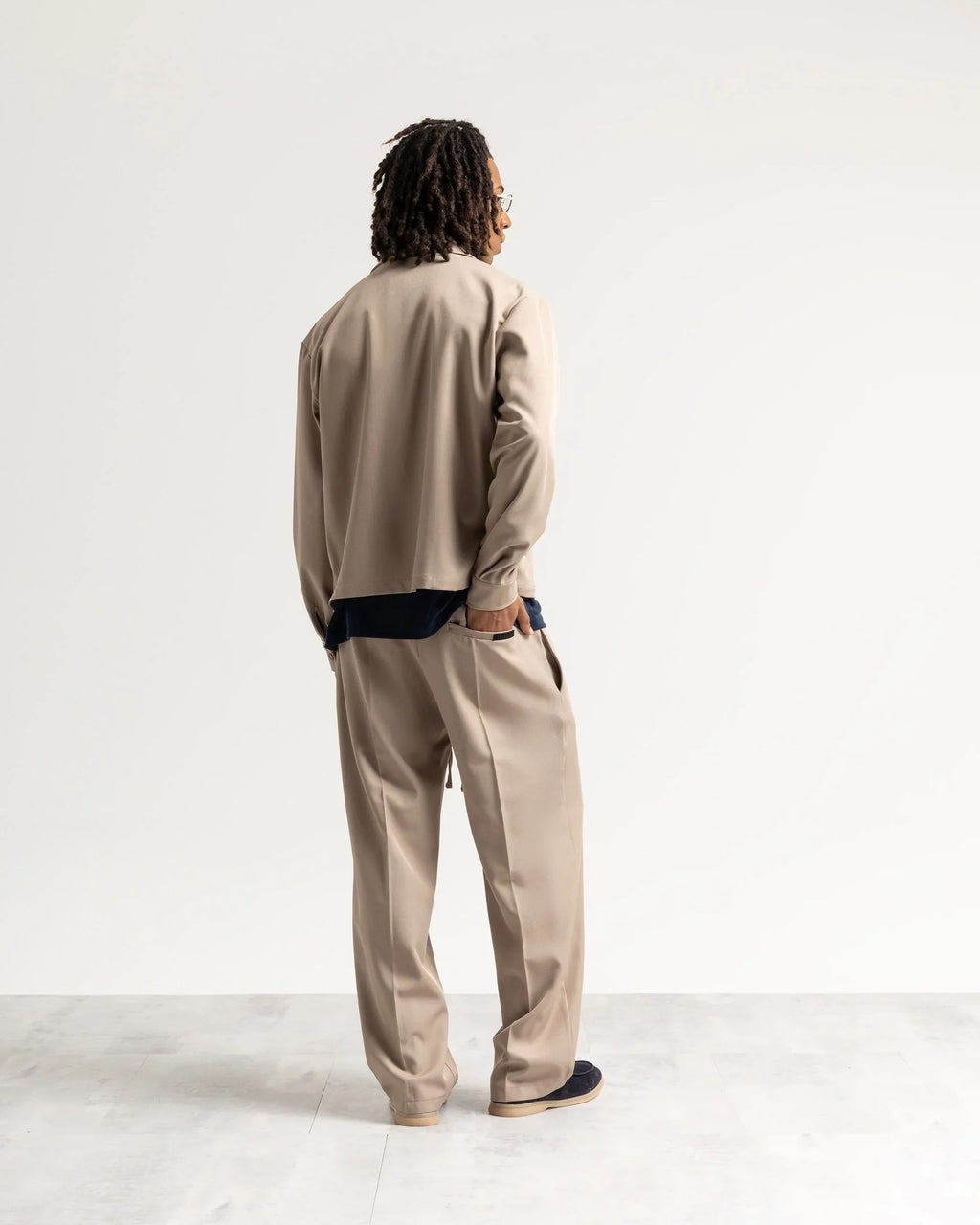 Pantalaccio fondo ampio tessuto classico
