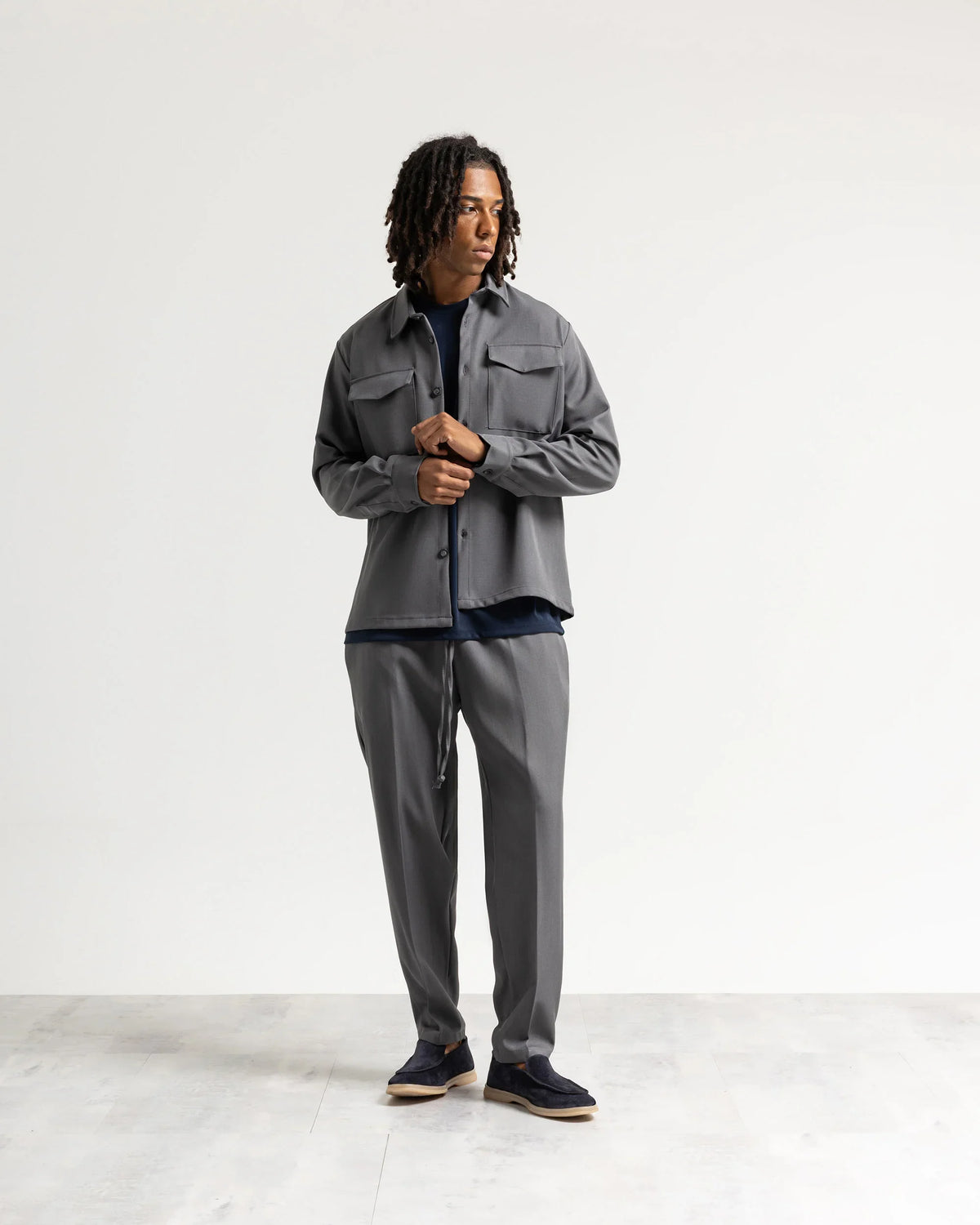 Camicia con tasconi tessuto classico Eternal Atelier