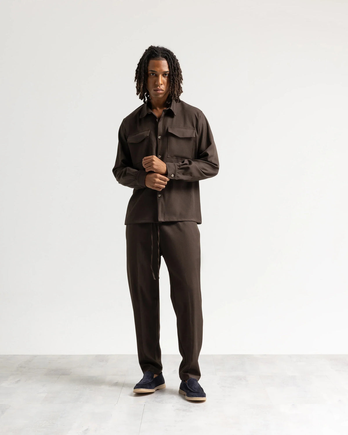 Camicia con tasconi tessuto classico Eternal Atelier