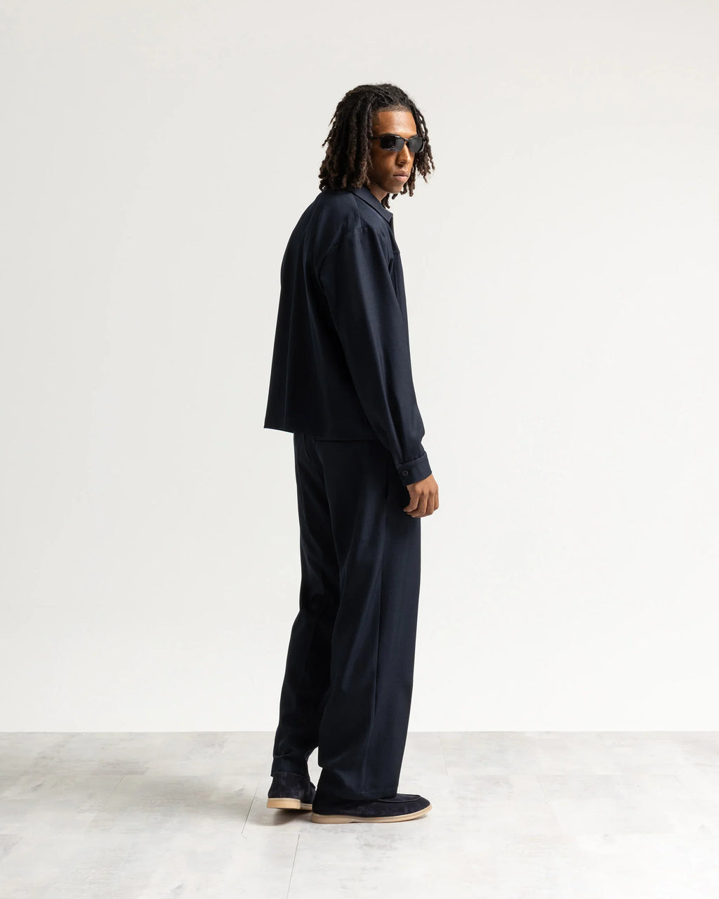Pantalone fondo ampio tessuto classico Eternal Atelier