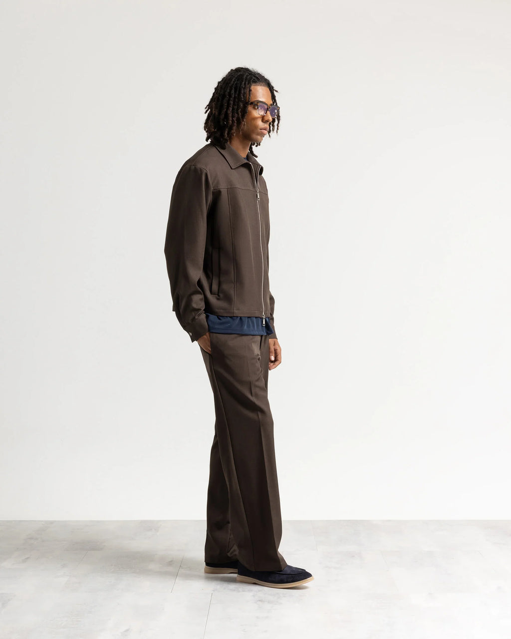 Pantalone fondo ampio tessuto classico Eternal Atelier