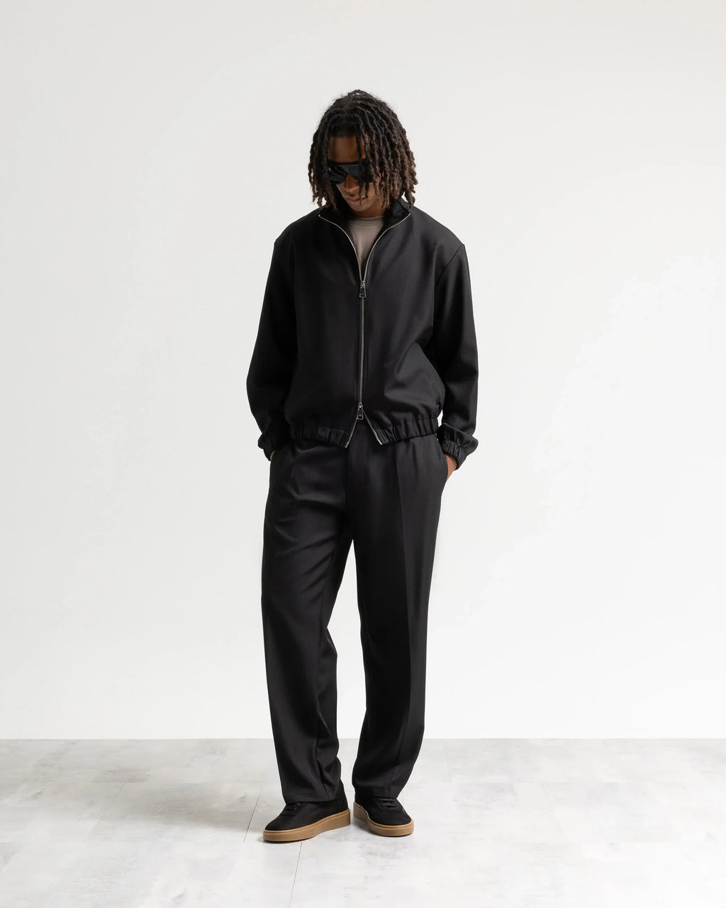 Pantalone fondo ampio tessuto classico Eternal Atelier