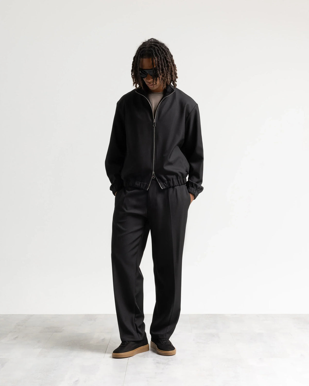 Pantalone fondo ampio tessuto classico Eternal Atelier