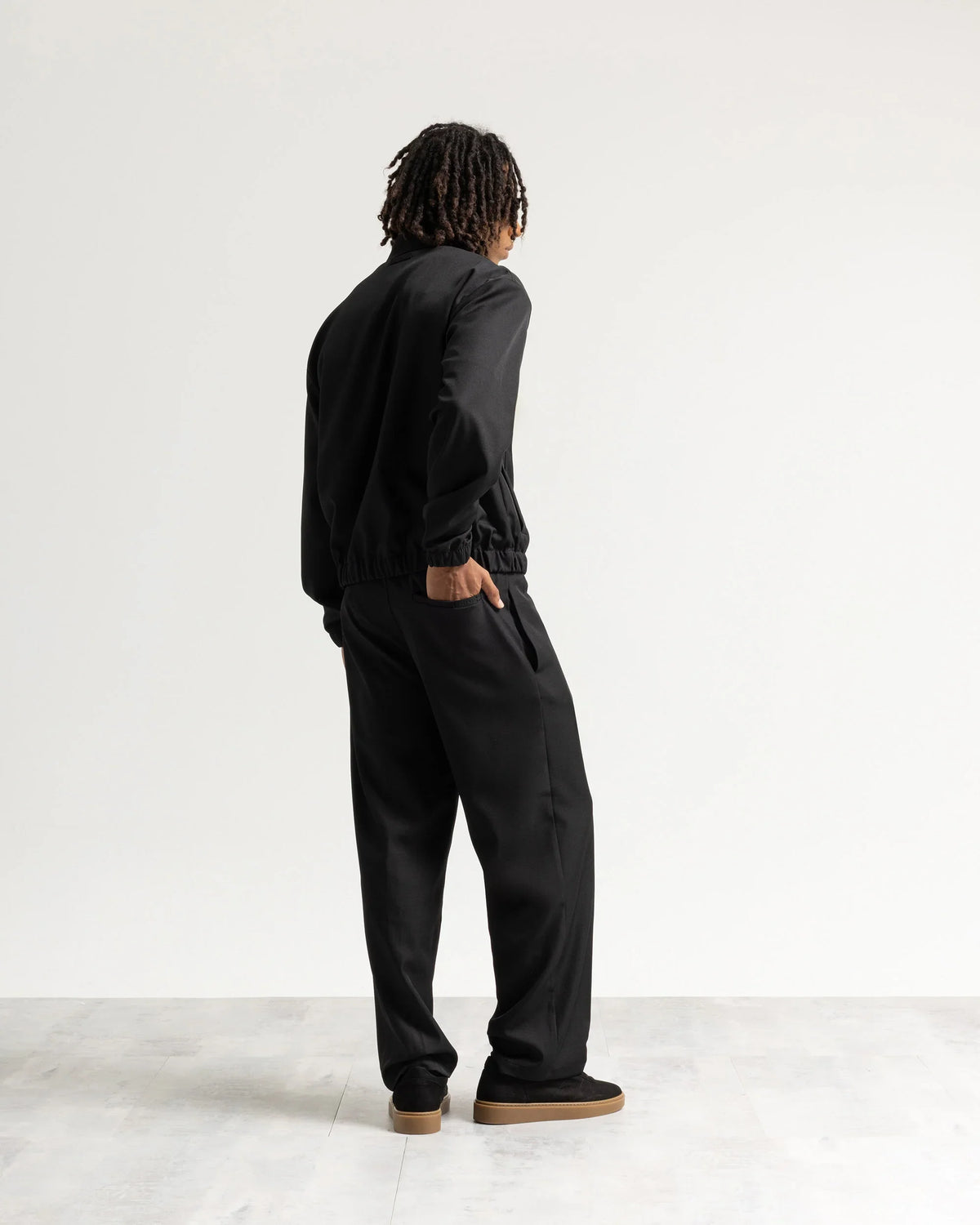 Pantalone fondo ampio tessuto classico Eternal Atelier