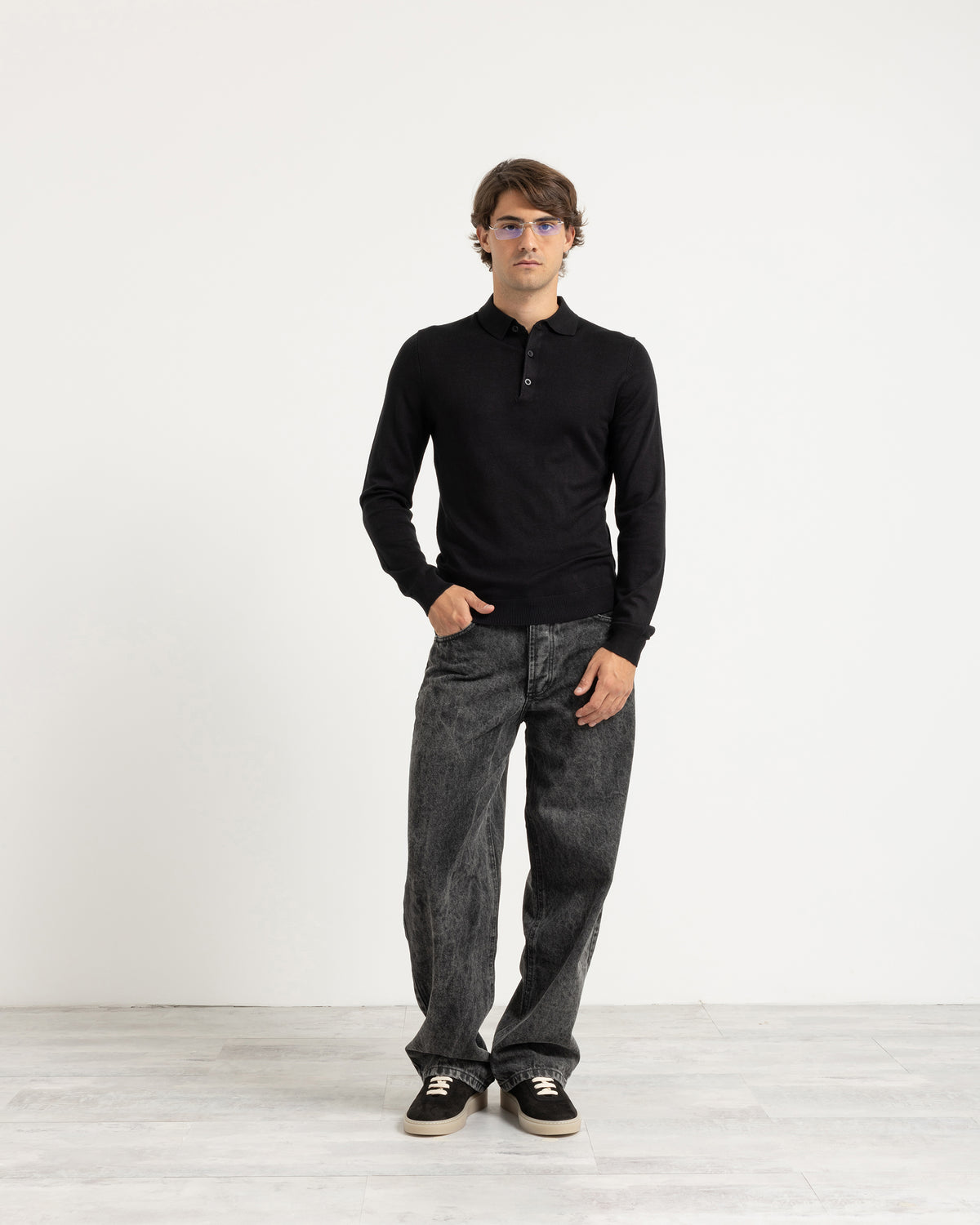 Polo in maglia manica lunga Eternal Atelier