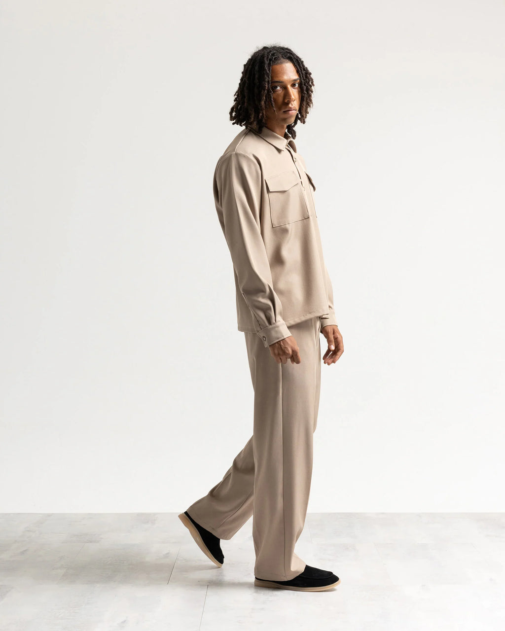Pantalone fondo ampio tessuto classico Eternal Atelier