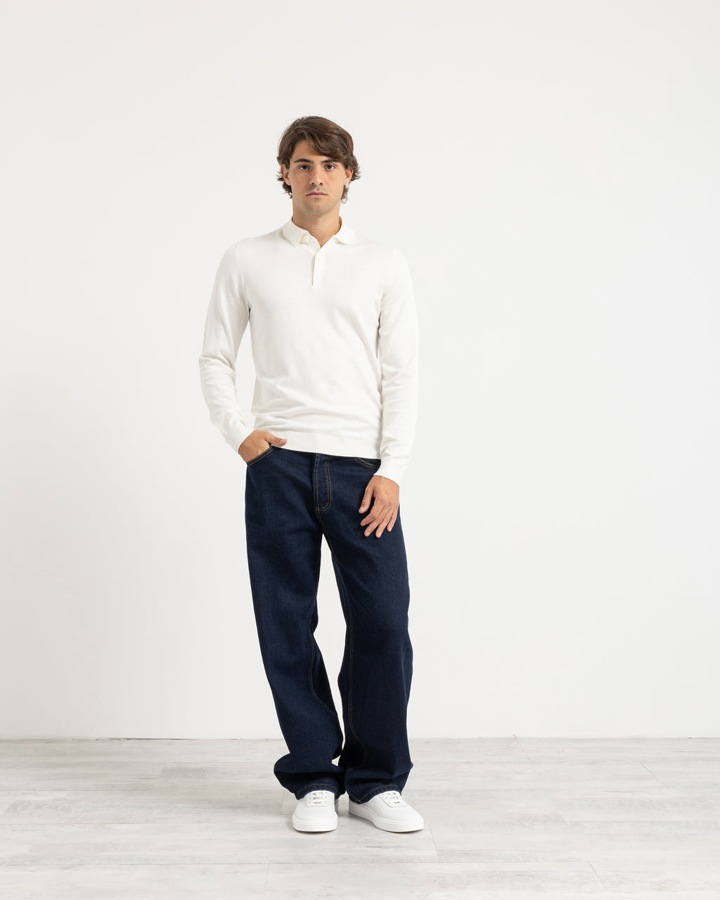 Polo in maglia manica lunga Eternal Atelier