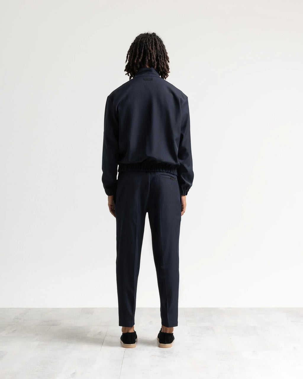 Giacca con zip mezzo collo tessuto classico Eternal Atelier