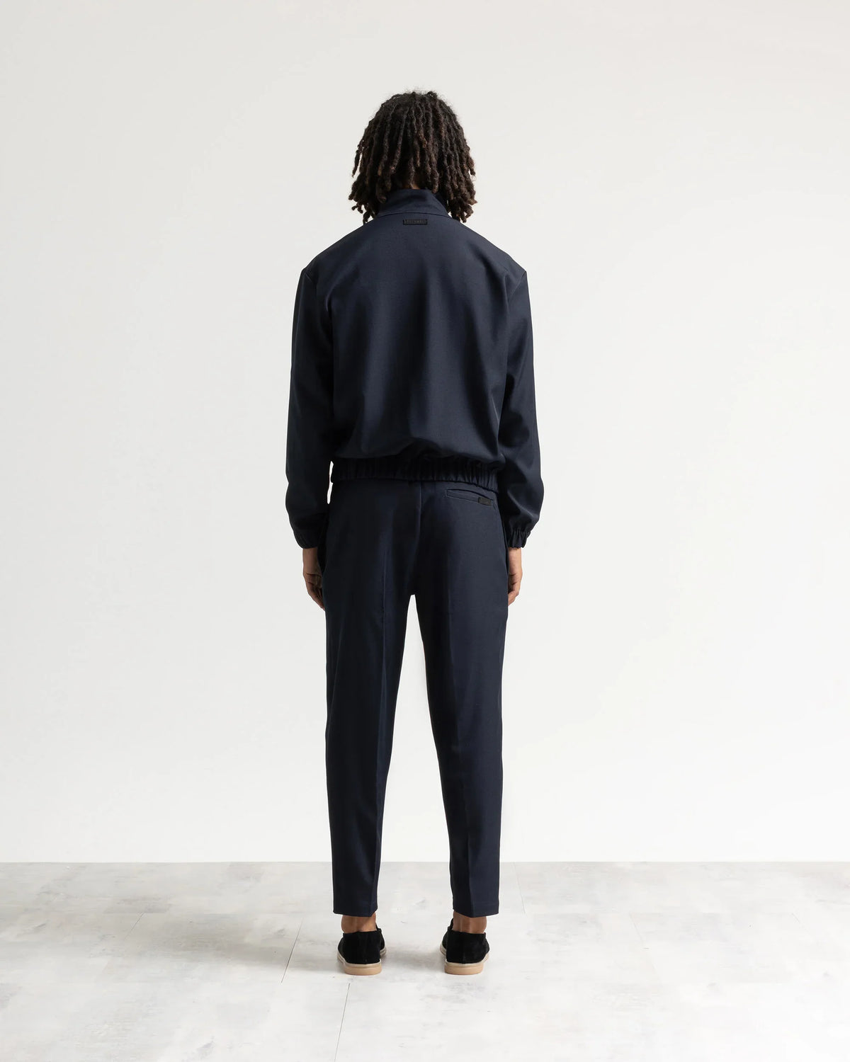 Giacca con zip mezzo collo tessuto classico Eternal Atelier